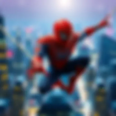 Spider-Man and the Streaming Future A conceptual artwork of Spider-Man swinging through a digital skyline representing streaming evolution.