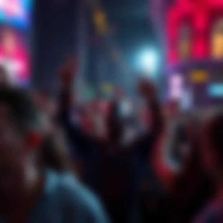 Fans at a Spider-Man Premiere An enthusiastic crowd at a Spider-Man movie premiere, showcasing fan excitement.