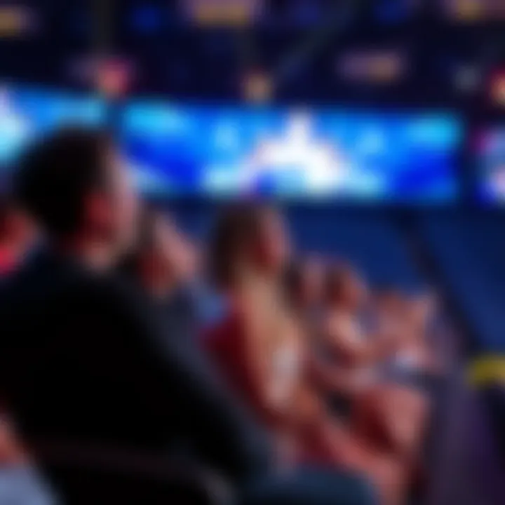 Audience engaged in a live reality show event