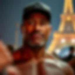 Dwayne Johnson in Disney film promotion