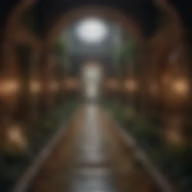 Intricate Plot and Narrative Structure A labyrinthine path, symbolizing the intricate plot and narrative structure.