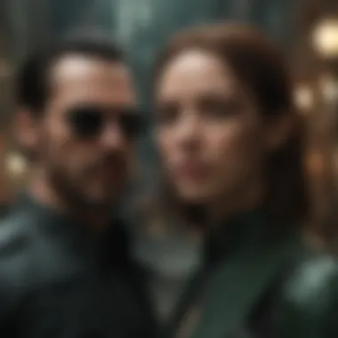 A Key Moment Between Neo and Trinity Neo and Trinity in a pivotal moment