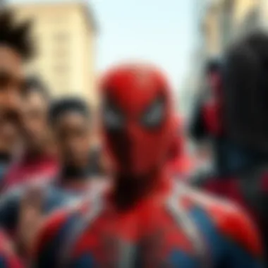 Diverse Characters of the Spider-Verse A collage representing the diverse characters in the Spider-Verse