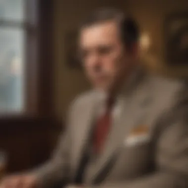 Tension and Power: Moe Greene's Defining Scene Moe Greene in a tense moment