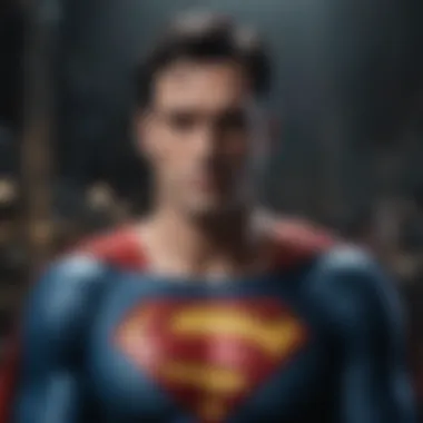 Superman’s Ethical Challenges A dramatic scene depicting Superman's moral dilemmas and heroic choices
