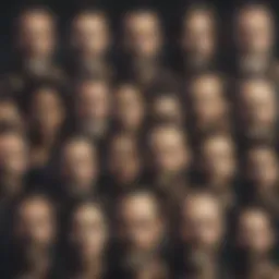 A collage representing key characters from The Walking Dead