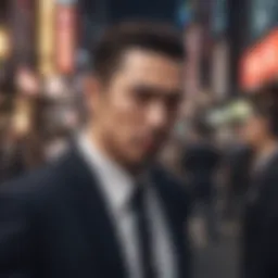 A vibrant scene from Tokyo Revengers showcasing key characters in an intense moment.