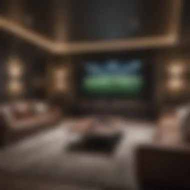 Luxurious Home Theater Experience for Champions League Fans