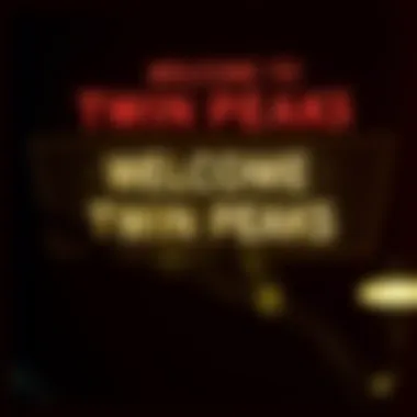 The iconic welcome sign of Twin Peaks