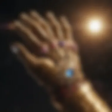 Infinity Gauntlet Emitting Cosmic Energy