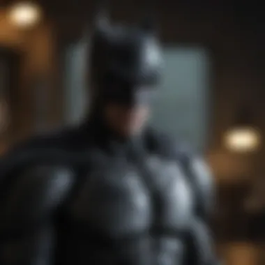 Batman Figurine in Dramatic Lighting