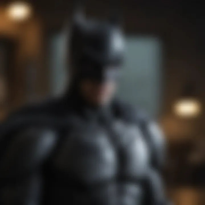 Batman Figurine in Dramatic Lighting