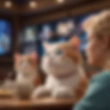 Audience Enjoying Streaming Experience with Aristocats Audience enjoying a modern streaming experience with Aristocats