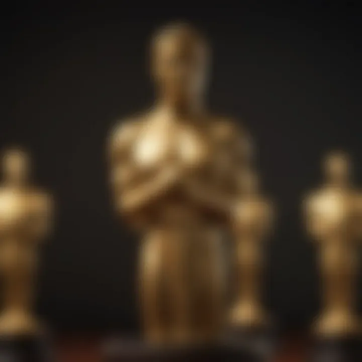 Golden statuette symbolizing excellence in film