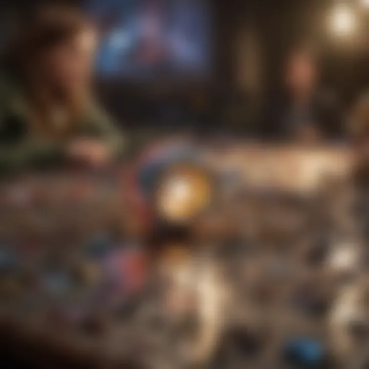 Engaged fans solving a Marvel-themed puzzle