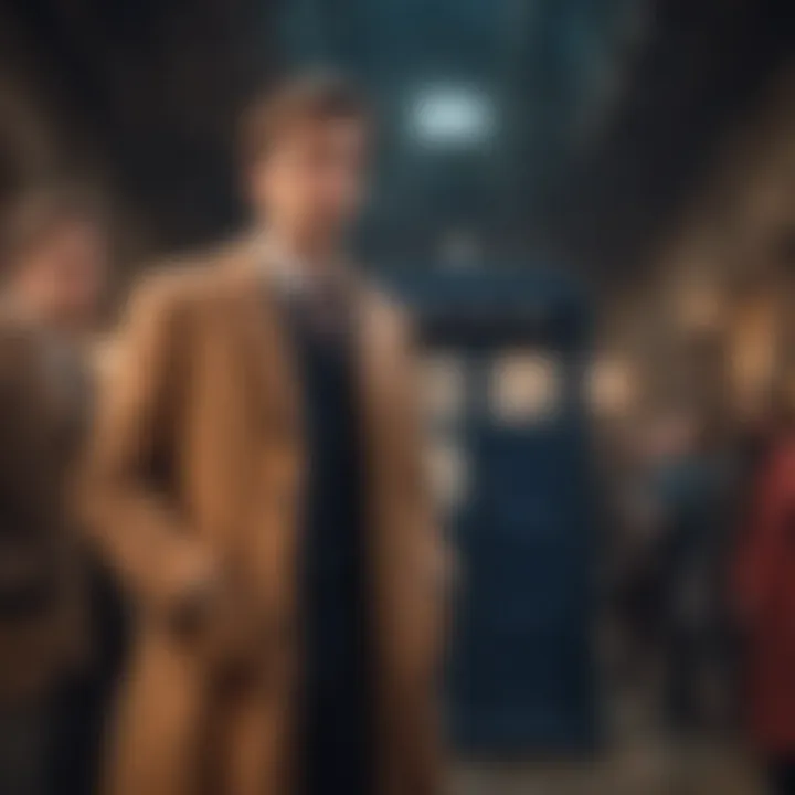 Doctor Who companions in a time-traveling adventure