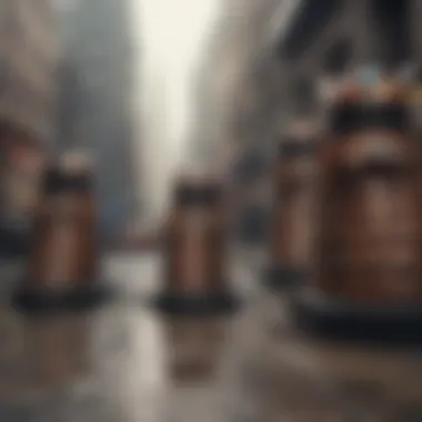 Daleks in a dystopian future city