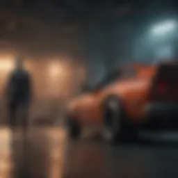 Dynamic scene from an upcoming action film