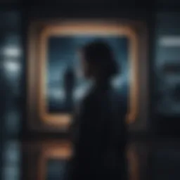 A mesmerizing movie poster with a mysterious silhouette