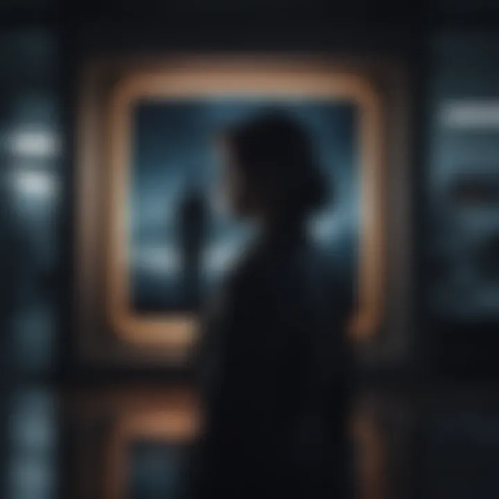 A mesmerizing movie poster with a mysterious silhouette