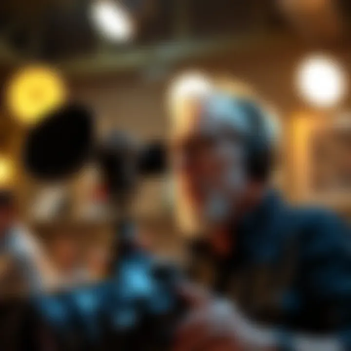 A director passionately engaged in filmmaking