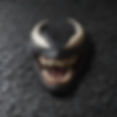 Embossed Texture of the Steelbook Close-up of the embossed texture on the Venom Steelbook, highlighting its premium quality.