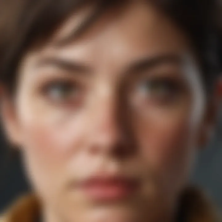 Close-up of the protagonist, showcasing her determination and complexity.