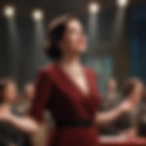 Vibrant portrayal of Mrs. Maisel on stage