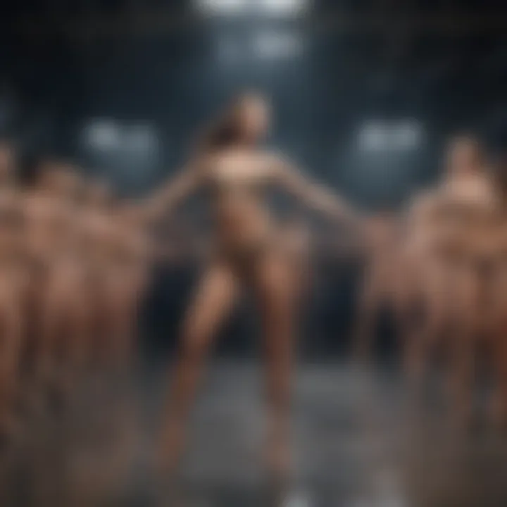 A captivating visual of dancers embodying the spirit of empowerment and confidence associated with the brand.