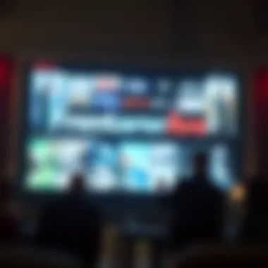 Streaming Platforms Showcasing Frozen An artistic representation of various streaming platforms featuring Frozen.