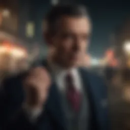 A captivating scene from Pennyworth showcasing the main character in action.
