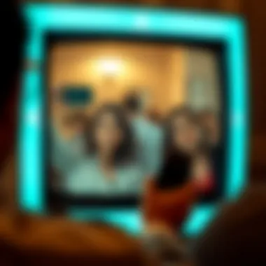 Scene from Selfie TV Show Screen capture of Selfie TV show scene