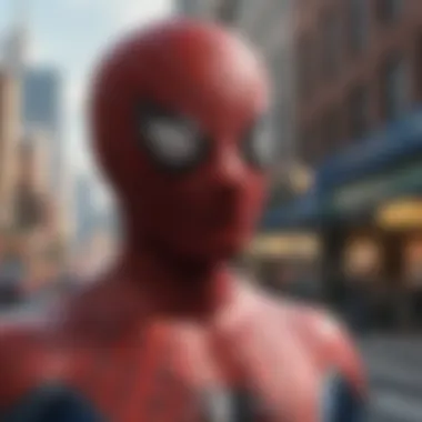 Cinematic poster of Spider-Man featuring Andrew Garfield