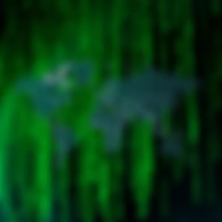 Global map showing regional availability for The Matrix