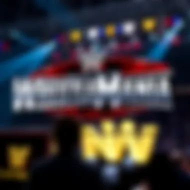 WrestleMania logo and branding elements