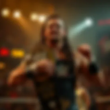 A renowned wrestler in a celebrated pose, emphasizing their connection to the WWE Championship.