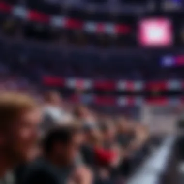 Audience engagement during a live wrestling event.