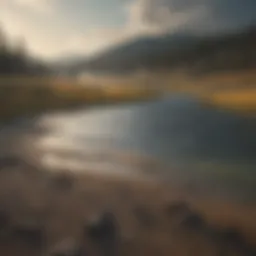 Stunning view of Yellowstone National Park