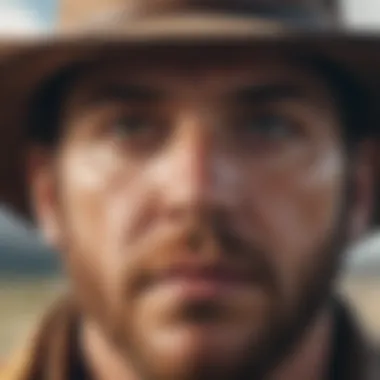 A close-up of a pivotal character in Yellowstone reflecting on a critical moment.