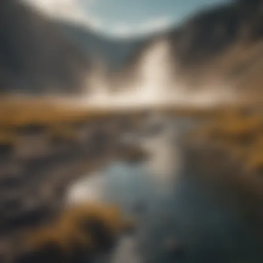 A picturesque view of the Yellowstone landscape showcasing its natural beauty.